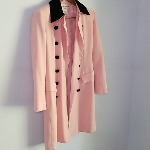 Pink and black Evan Picone dress coat - Picture 2 of 7